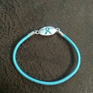 Teal ribbon bracelet 🌸🌸